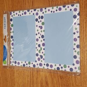 🛍 2/$6 🛍 Blue with Green & blue dots stationery